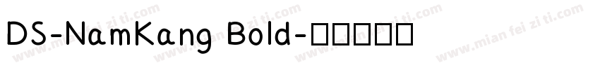 DS-NamKang Bold字体转换